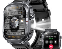 Men's Smartwatch LED Lighting Function Compass 2.02 Inch