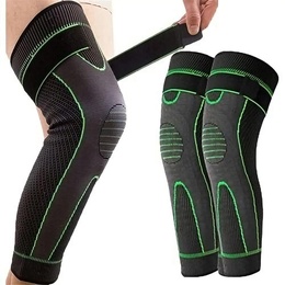 Compression Knee Pads Support Sleeve Protector Elastic Kneepad Brace Spring Support Volleyball Running Silicone
