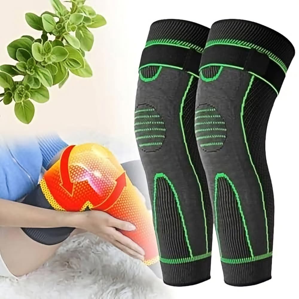 Compression Knee Pads Support Sleeve Protector Elastic Kneepad Brace Spring Support Volleyball Running Silicone