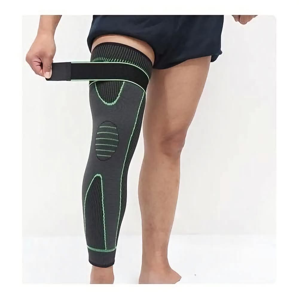 Compression Knee Pads Support Sleeve Protector Elastic Kneepad Brace Spring Support Volleyball Running Silicone