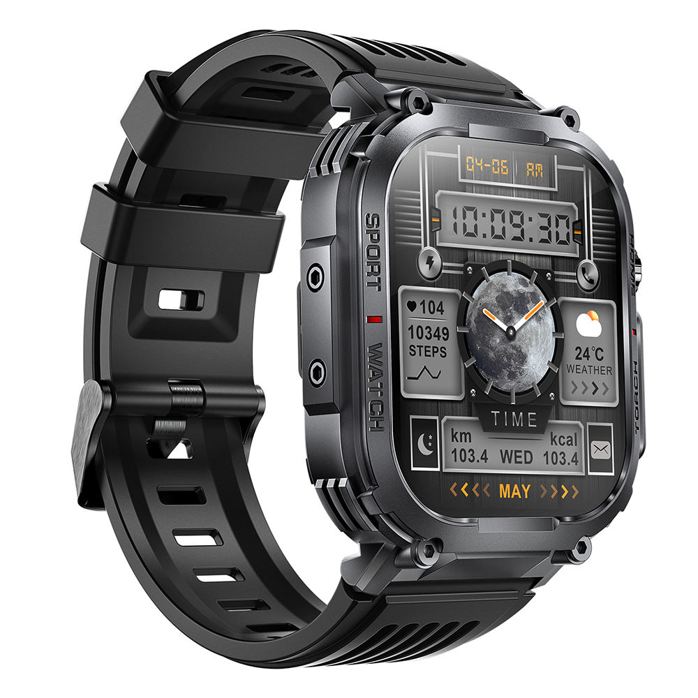 Men's Smartwatch LED Lighting Function Compass 2.02 Inch