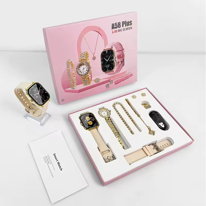 Smart Watch 2026 Necklace Earrings Bracelet Ring Jewelry Set