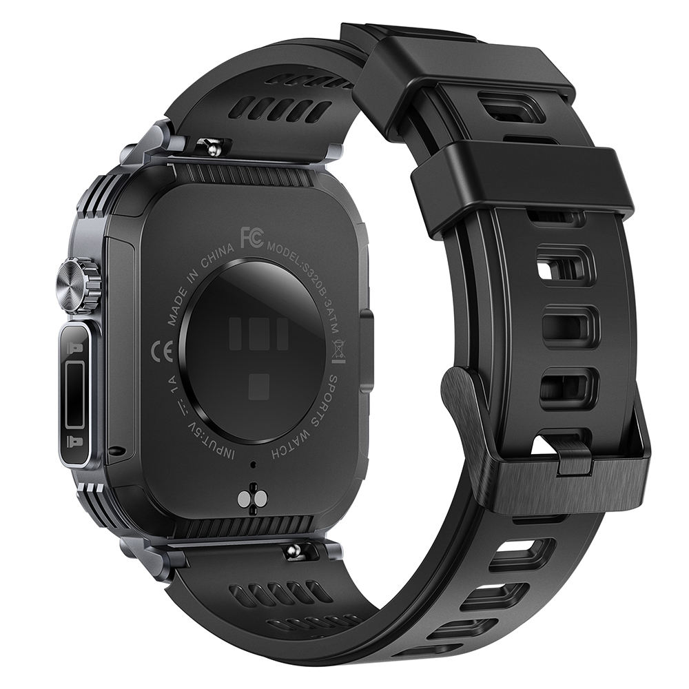 Men's Smartwatch LED Lighting Function Compass 2.02 Inch